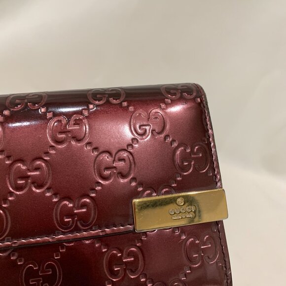 Gucci Purple Guccissima Long Wallet Sku#84058 - Picture 7 of 16